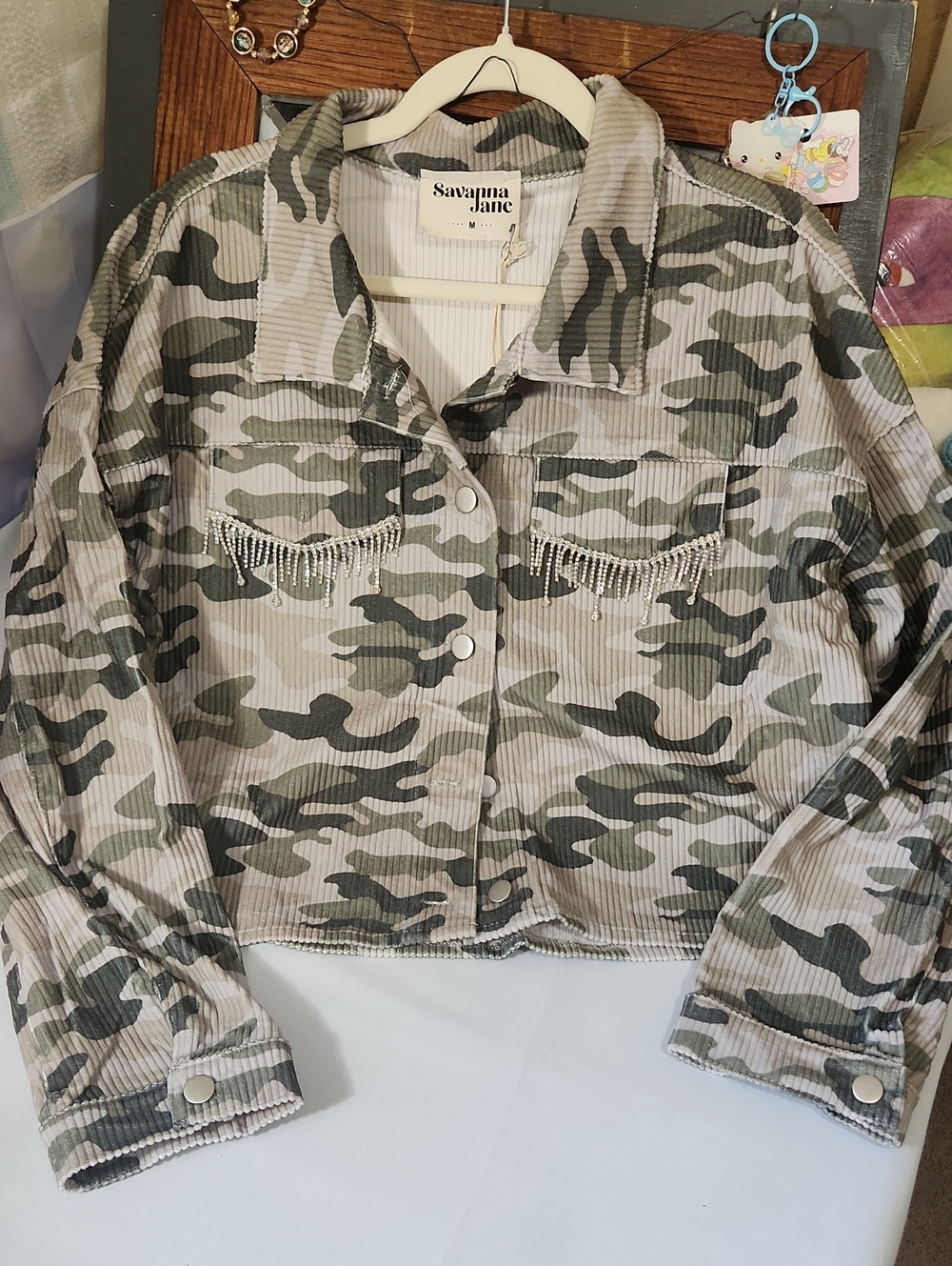Savanna Jane Camo Shacket With A Bit Of Dazzle🌟🌟🌟
